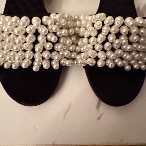 Tory Burch Tatiana Pearl Block Heel Slide, EUC, Size 7-1/2 - Picture 7 of 13